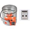 ROOwarMer Serranda motorizzata aria o manuale 220v 16NM serranda di taratura aria 5 posizioni serranda elettrica aria per griglia ventilazione diametro 51 63 76 80 100 125 150 200 250 300 350 mm (Diametro 76mm)