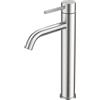 Forious Rubinetto per il Bagno, Rubinetto per il Lavabo Alto in Nickel Spazzolato Resistente alle Macchie con Altezza del Beccuccio di 190 MM, Miscelatore Monocomando per il Lavabo in Bagno