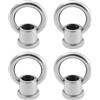 SG Store 4 dadi ad anello argento M10 x 1,0, 29 x 35 mm, adatti per lampade di cristallo, candelabri, lampadari tradizionali, 15 kg, portata massima