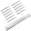 JANDEI - Confezione da 12 schermi LED integrati, 36 W, lunghi 120 cm, alta luminosità con 4000 lumen, bianco freddo 6500 K, illuminazione a 120°. Ideale per aree di lavoro, case e garage.