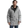 TOM TAILOR Uomo 1046972 Arctic Parka con cappuccio rimovibile, 38223 - A spina di pesce grigio melange, XL