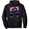 Gender-fluid Cloths Gift Proud LGBT-Q Pr Power Fist Gender-fluid Pride Social Justice Equality LGBTQ Felpa con Cappuccio