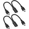 RIIEYOCA Cavo di Ricarica corto Type C Femmina a Doppio Mini USB Maschio, Solo per ricarica, Cavo splitter 1 a 2 USB C, (1FT/2 pezzi, Solo ricarica)