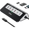 intpw P9 PRO USB C Hub 10Gbps, Stazione di Docking 9-IN-1 USB C con HDMI 4K@60HZ, 3 USB 3.2 10Gbps Dati, PD 100W, 2 USB-A 2.0, Porta SD/TF, USB HUB 3.2 in Alluminio per iPhone 16/15, MacBook Air/Pro