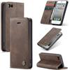 Ottcooed Cover per iPhone SE (1.Gen 2016) / iPhone 5 / iPhone 5S Custodia, Cover Pellicola a Libro Portafoglio in Pelle Porta Carte Protettiva Slot per Scheda Flip Case con iPhone 5 / iPhone 5S, Caffè