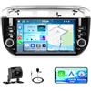 Motorsi 6+128GB 5G WIFI Carplay Autoradio per Fiat Punto 10-16/Linea 12-15 con Wireless Android Auto,9 Touchscreen con GPS/FM/RDS/SWC/Canbus/BT/EQ+AHD Camera