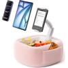 LULULOOK Supporto Cuscino Tablet per Kindle la lettura,supporto da tenere sulle ginocchia con ciotola per snack e braccio pieghevole per iPad,telefono e tablet da 4,7-14,6 pollici per leggere a letto