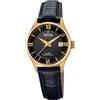 Festina SWISS MADE Orologio Donna Analogico Pelle Nera - Movimento al Quarzo - Vetro Zaffiro - Impermeabile 10 ATM - Elegante, Classico e Vintage - Calendario F20011/4 - Classic Leather