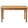 Biscottini Tavolo da cucina 140x80x80 cm Made in Italy - Scrivania vintage con cassetto - Tavolo legno massello di tiglio - Tavolo shabby