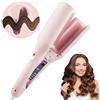 IXYHKB Ferro ondulato per capelli 32 mm con 4 temperature regolabili, ferro arricciacapelli per onde da spiaggia e onde francesi di dimensioni da viaggio, sirena per tutti i capelli (rosa)