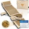 CALM ELEPHANT ORIGINAL Set ULTIMATE XXL 6pz Tappetino Agopressione con Cuscino Ergonomico, Cuscino Lombare e Gambe, Tappetino Piedi, Funzione Riscaldante - Sollievo Schiena,Collo,Spalle - Beige