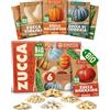 ZenGreens® - Set di Semi di Zucca bio (6 pezzi) - 6 Semi di Zucca per Coltivazione Facile in Giardino, Balcone o Serra - Semi da Piantare - Sementi