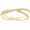 Beneto Anello Gold Plated Double Ring with Silver AGG196 - Circuito: 58 mm sBE0450-58 Marca, Estándar, Metallo Non prezioso, Nessuna Pietra preziosa