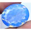 Naturale Blu Fiordaliso Opale Australiano 25.75 CT Ovale Certificato Loose Gemma