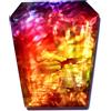Glitzy Gems 91.40 CT Naturale Ammolite Design Unico Su Pietra Raro Certificato Doublet Gemma