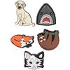 Crocs Decorazione scarpe Jibbitz 5 pezzi, Personalizza con Jibbitz per Crocs Animal Lover One-Size