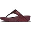 Fitflop Lulu - Sandali da donna increspati e luccicanti, Plumberry metallico, 41 EU
