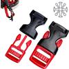 KQDRAVINE 2 Pezzi Chiusura per Casco da Bicicletta con Imbottitura, Clip Universale per Mento, Fibbia di Sicurezza per Caschi Mtb E-Bike, Caschi da Ciclismo Su Strada