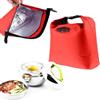 OXFUZZ KAREN66 Borsa termica piccola con chiusura lampo, mini borsa termica per la spesa, impermeabile, per il pranzo, per il lavoro, la scuola, le attività all'aperto (rosso)