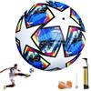 PLLYPE Championsleague Palla da calcio taglia 5 con pompa, Calcio per gioco e allenamento, amanti del calcio, regalo di compleanno per bambini dai 14 anni in su
