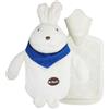 VQEOEOT Borsa Acqua Calda Peluche, Borsa Dell'acqua Calda Peluche con Coperchio, Carino Hot Water Bag, Sicura e Calda Comfort, Inodore, sciarpa coniglio, per Bambini, Anziani, Fidanzate, Tutte le età