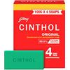 Cinthol Original Deodorant and Complexion Soap - 4 Soap Pack 100g X 4 by Cinthol