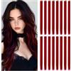 INSPUTOL Extension Capelli Rossi Clip-In - 16 Pezzi 22'' Extension Capelli Lisci Sintetici per Donne e Ragazze
