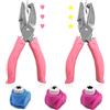 SENHAI - Perforatore per carta portatile, 2 pezzi (foro a forma di cuore e foro a forma di stella) e 3 piccoli goffratori, per fai da te, scrapbooking, creazione di biglietti, etichette