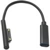System-S Cavo USB 3.1 15 cm tipo C femmina cavo di ricarica per Microsoft Surface Nero