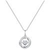 Joomia in Moissanite Collana con Catena in Argento 925 da Donna, Accompagnato da un Certificato GRA, 18K pt, Chiarezza D+VVS1, Taglio al Plasma, Ipoallergenico, Lunghezza Catena 45 cm, Gioielli da