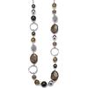 Collana lunga ad uncinetto con cristalli e perle verdi - Gioielli -... | su MissHobby