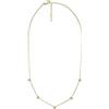 Fossil Donna Sutton Trio Glitz Collana a Stazioni in Acciaio Inossidabile Color Oro, JF04115710