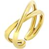 Breil, Collezione Lightline, Anello Donna in Acciaio Lucido Effetto Luminoso, Design dalle Linee Sinuose Eleganti e Raffinate, Idea Regalo Donne