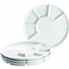 MÄSER Set di Piatti per fonduta per 4 Persone, Ideale Anche Come Piatto per griglia, Ø 24 cm