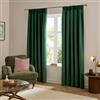 furn. The Ultimate Velvet oscuranti a pieghe a matita coppia di tende - Tende in velluto opaco termico morbide ed eleganti che bloccano la luce (Smeraldo - 117x137cm)