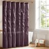 Madison Park Laurel Shower Curtain, Geometric Textured Tufted Design Tenda da Doccia in Poliestere, Colore: Prugna, W 72 x L 72 (1 Panels)