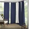 Elrene Home Fashions Matine - Tenda a pannello resistente alle intemperie per interni ed esterni, tinta unita, per portico, pergolato, patio, terrazza, 132 x 213 cm, blu