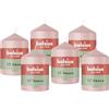 Bolsius - Essentials - candela a pilastro - rosa chiaro - 8cm - 6 pezzi - candela decorativa - contiene cera vegetale naturale - senza olio di palma