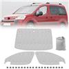 Opaltool Oscurante Termico Interno per 2008-2018 Peugeot Partner Citroen Berlingo, 3 PCS Parasole per Parabrezza Interno ai Raggi UV per la Privacy e il Controllo della Temperatura