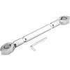 Akozon Traversino Manubrio Universale Regolabile per Motocicletta - Barra di Bilanciamento in Lega di Alluminio 7/8(22 mm)