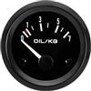 ETOPARS Auto Manometro Pressione Dell'olio Motor 2 52mm - Misuratore Veicolo Press Puntatore Indicatore Calibro 0-7KG - Bianco Luce Strumenti