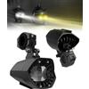 SUPAREE Faretti Fendinebbia Moto Fari Supplementari Moto LED Omologati Faretti moto Supplementari con 6000K Bianco 3000K Giallo e Lampeggiante IP67 Impermeabile 9-30V per ATV UTV SUV Camion 2 Pezzi
