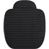 Doukesh Cuscino Sedile Auto Anteriore Cuscini Sedili Anteriori Universale Protezione Sedili Auto Antiscivolo e Traspirante 60×40CM (1, Nero)