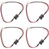 Kinstecks 4PCS 25W 8Ohm Resistori di carico a LED Resistenza di segnale a LED Adattatore per lampeggiatore Errore di correzione flash per indicatori di direzione a LED Luci di targa a LED DRL