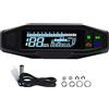 KAOLALI Tachimetro Digitale Universale Moto Tachimetro Digitale con Display LCD Carburatore Contatore Chilometri con Sensore