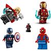 LEGO Supereroi Avengers Lot: Thor, Capitan America, Spiderman, Micro Ant Man e Iron Man