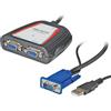 VALUE Video Splitter VGA Portatile, Uscita Doppia 250 MHz