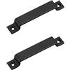 CTForest Maniglia per Porta da Fienile, Nero, 4,72 * 1 * 6,41in,2 Pezzi | Scorrevole Maniglia Della Porta del Fienile Pull Kit, per Porte Scorrevoli Pesanti, Hardware per Porte Armadio