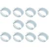 ck-türbeschläge Anelli di guida in plastica bianca per tiratori e maniglie | Made in Italy | 10 pezzi (Ø 18 mm - 10 pezzi)