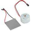 Tiiyee Motore del Ventilatore Camino Accessori, Generazione Elettrica Caminetto Lame Termoventilatore Energia Foglio Ventola Stufa Elettrico Generatore Fai Te Kit Sostituzione Bruciatore Legna Ventole